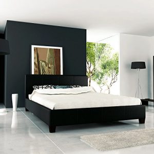 Polsterbett Schwarz 180x200 mit Lattenrost Bett Doppelbett Ehebett